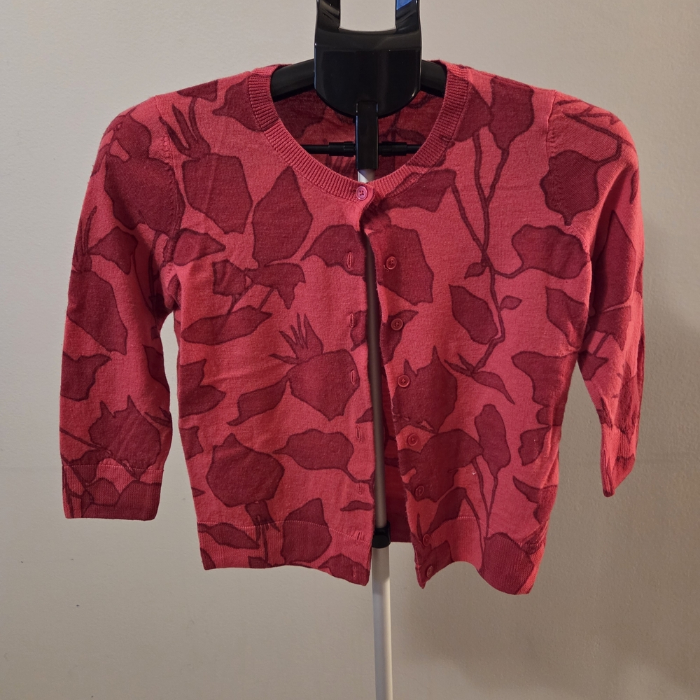 Talbots Pink Wool Cardigan